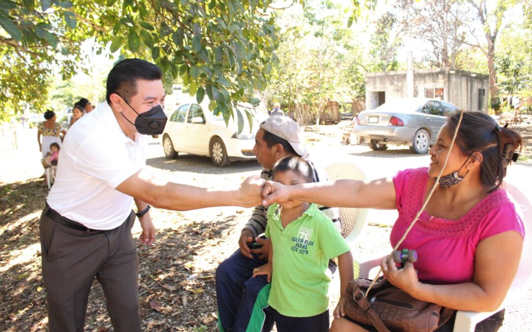 Visita las comisarías de Timas/Dzibil/ Dzibil Kaua e X-Batún previo a los festejos de Noche Buena y Navidad.