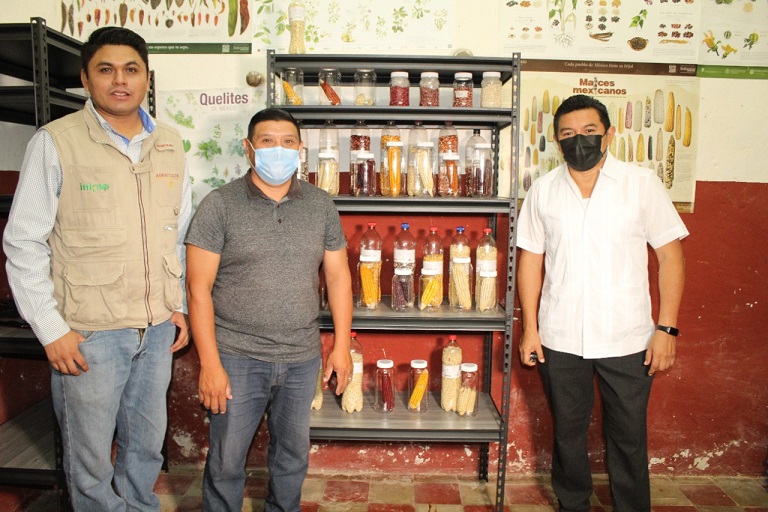 Inauguran el Banco Comunitario de Semillas de Xocén.