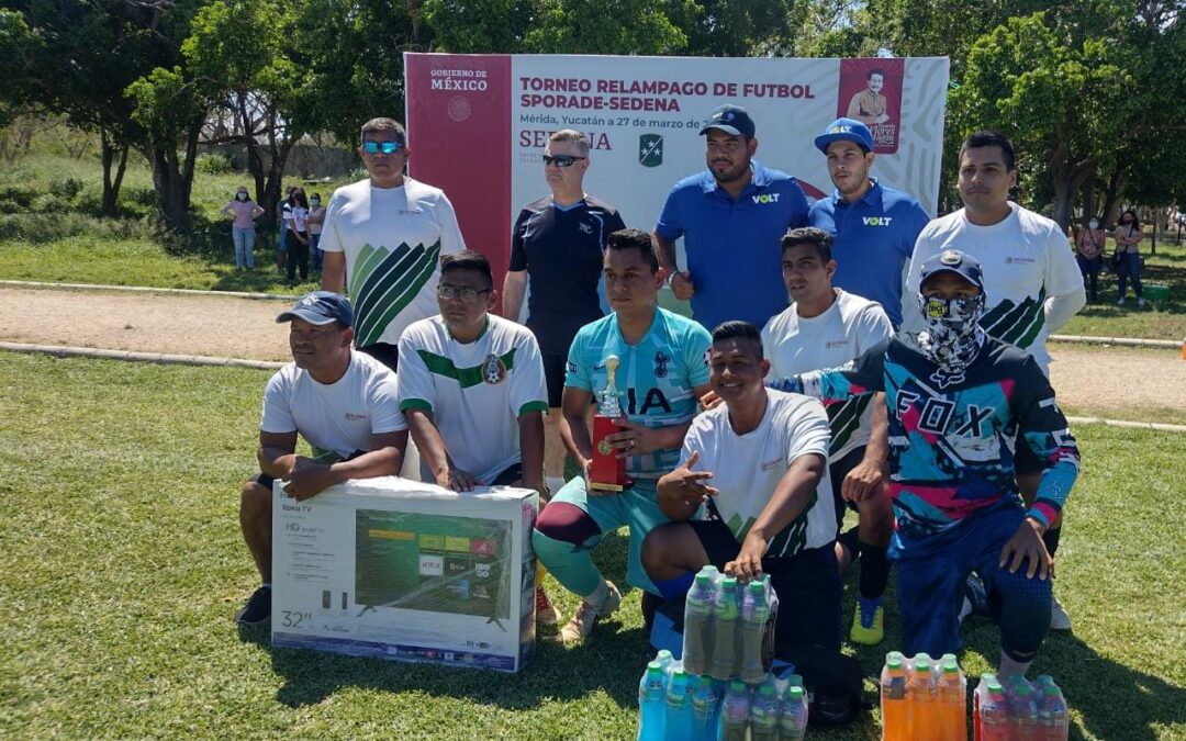 Ejército Mexicano promueve la sana convivencia familiar a través del deporte.