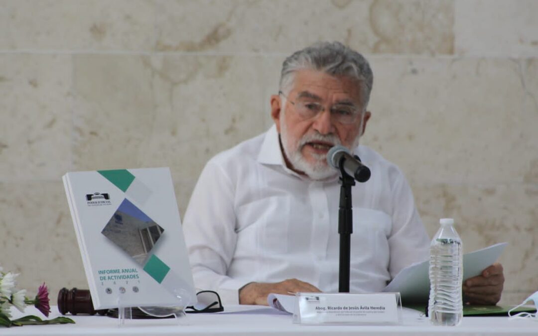 Así lo informó el magistrado presidente del Tribunal Superior de Justicia del Estado y del Consejo de la Judicatura Ricardo Ávila Heredia.