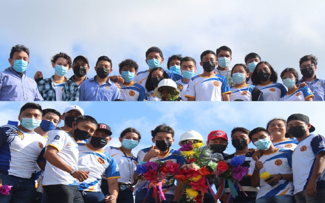 Estudiantes de  Ingeniería Civil participan en actividades por el Día del Albañil.
