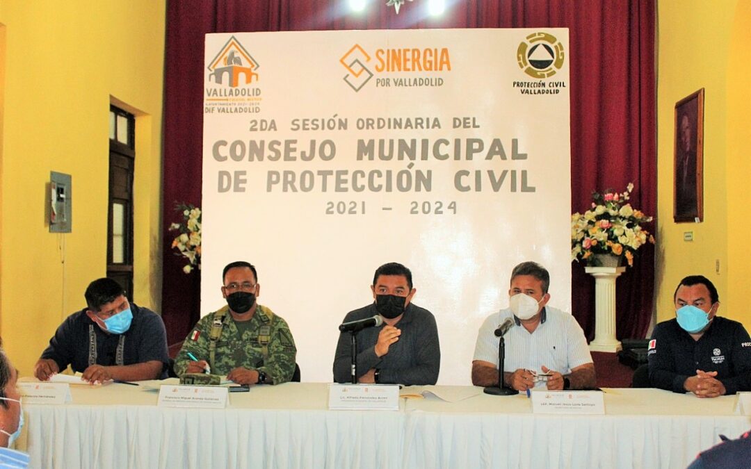 Sesiona el Consejo Municipal de Protección Civil.
