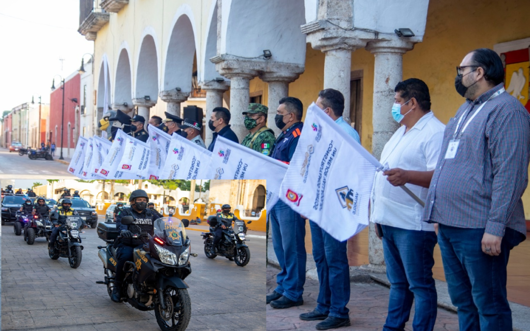 Despliegue policiaco de vigilancia en Valladolid, para garantizar la seguridad de locales y visitantes.