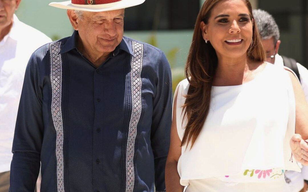 Mara Lezama se reúne con el presidente  López Obrador.