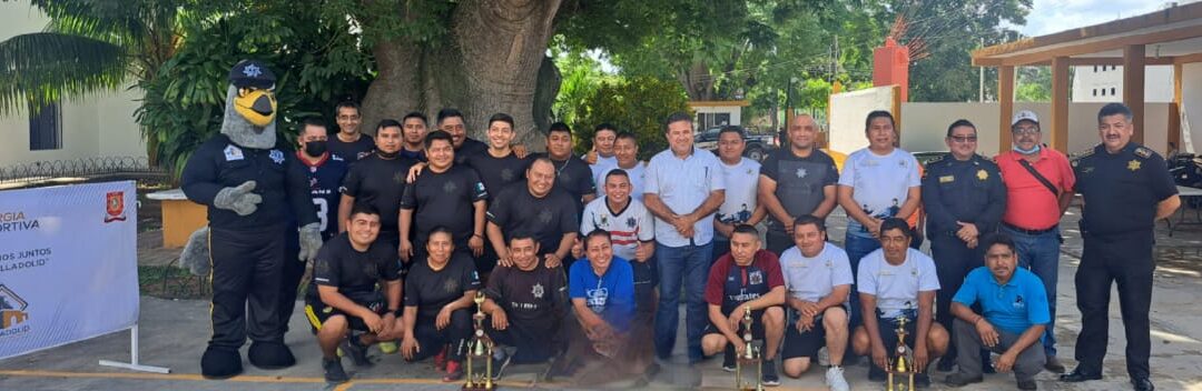 Finaliza el Primer Torneo de Voleibol que implementó el Ayuntamiento en la Dirección de Seguridad Pública.