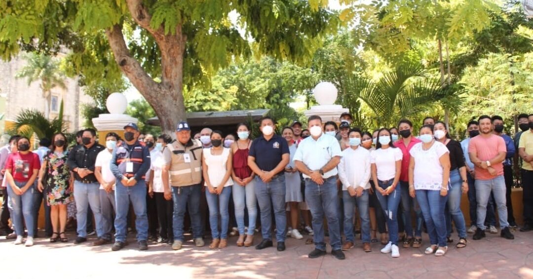 Se lleva a cabo simulacro de incendio, en el marco del Día Nacional de Protección Civil.