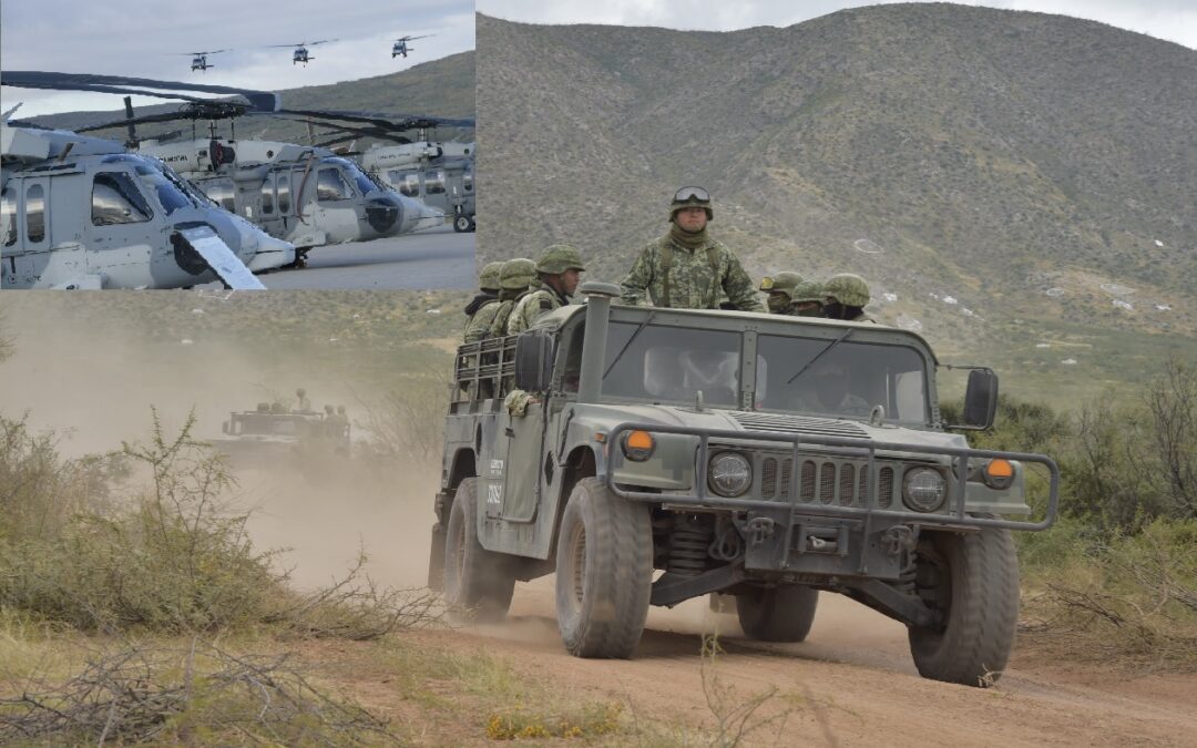 Terrestre, aéreo, logístico y de operaciones especiales y de manera inédita por primera vez, con uno de la Guardia Nacional.