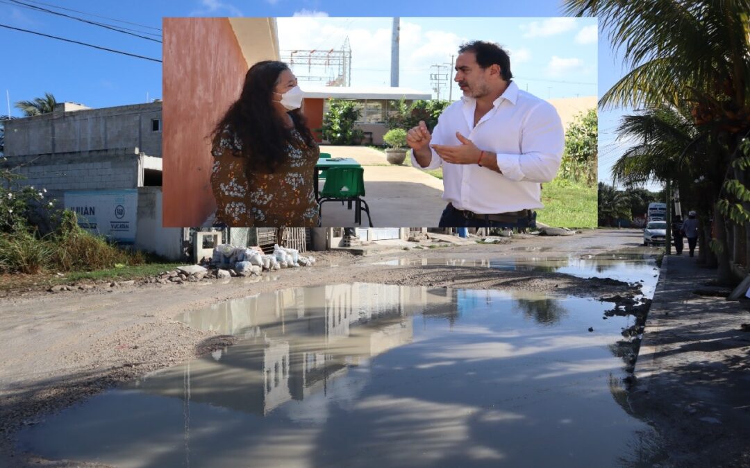 Escucha a los vecinos, quienes explicaron la necesidad de mejorar las condiciones de esta vía.
