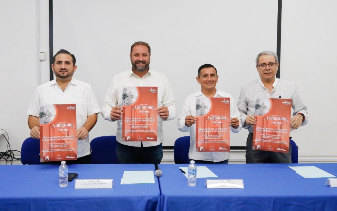 Renán Barrera promueve el intercambio turístico y cultural con el municipio de Valladolid.