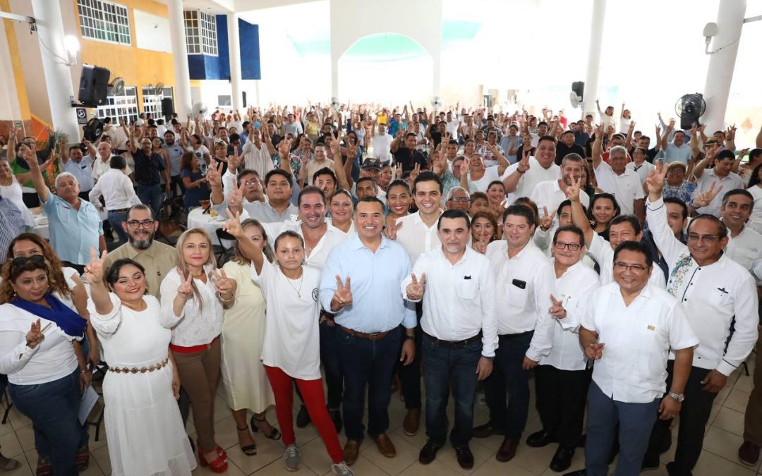 Más municipios se suman al Equipo Yucatán que encabeza Renán Barrera.