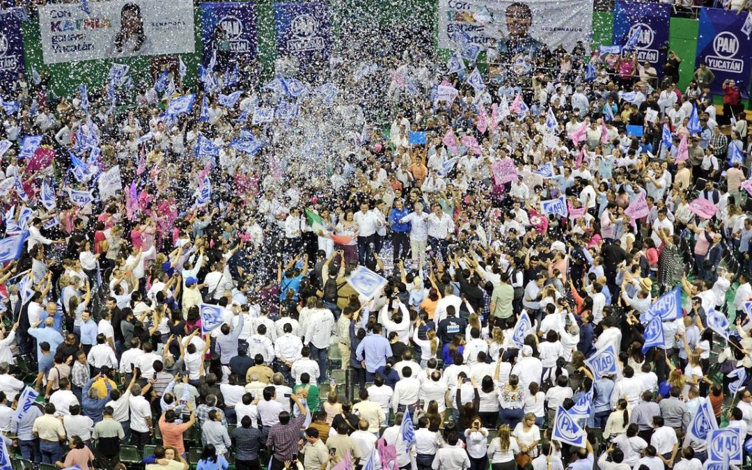 “¡Vamos a ganar la gubernatura de Yucatán y la alcaldía de Mérida!”, afirman Renán Barrera y Cecilia Patrón en su cierre de precampaña.