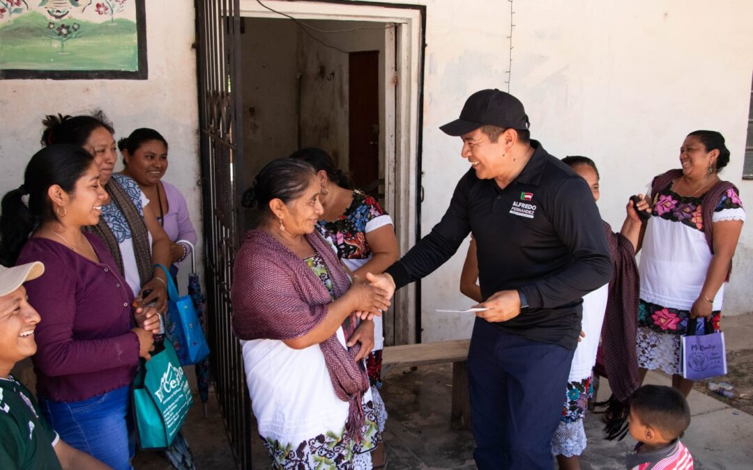 El candidato a la alcaldía de Valladolid por Nueva Alianza, PAN y PRI lleva ya 16 días recorriendo calles y visitando casas, presentando su proyecto de continuación de mejora y transformación verdadera del municipio.