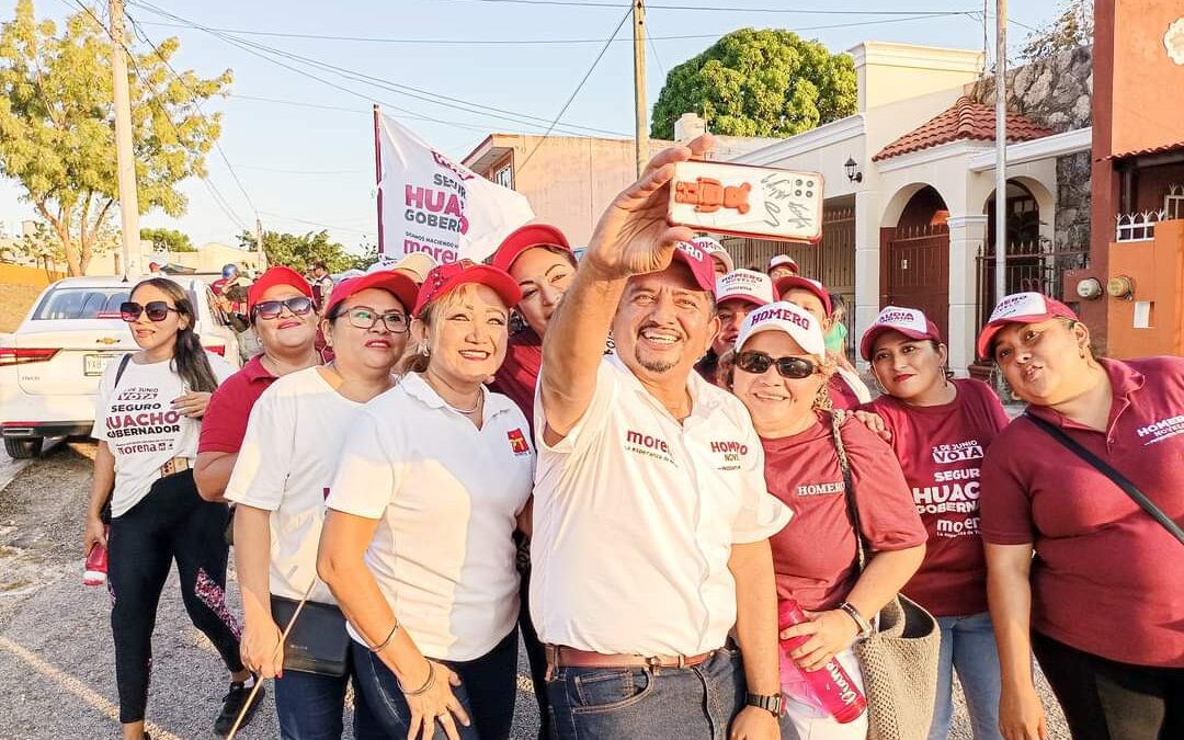 Homero Novelo se posiciona para ganar las elecciones este 02 de junio.