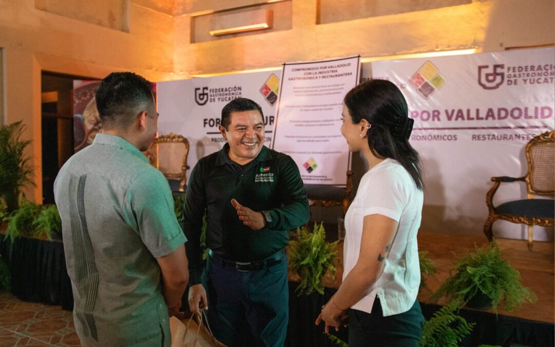 Así fue la intervención del candidato a la alcaldía de Valladolid por Nueva Alianza, PAN y PRI durante el Foro Restaurantero y Turístico.